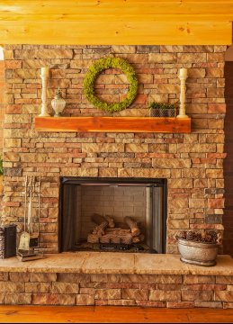 decorated fireplace mantels